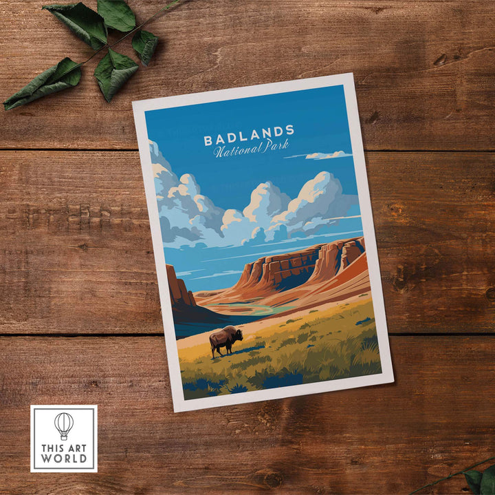 Badlands Poster National Park Print