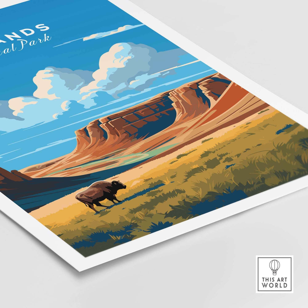 Badlands Poster National Park Print