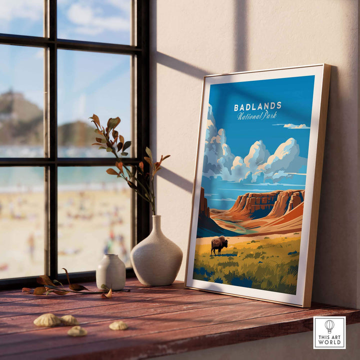 Badlands Poster National Park Print