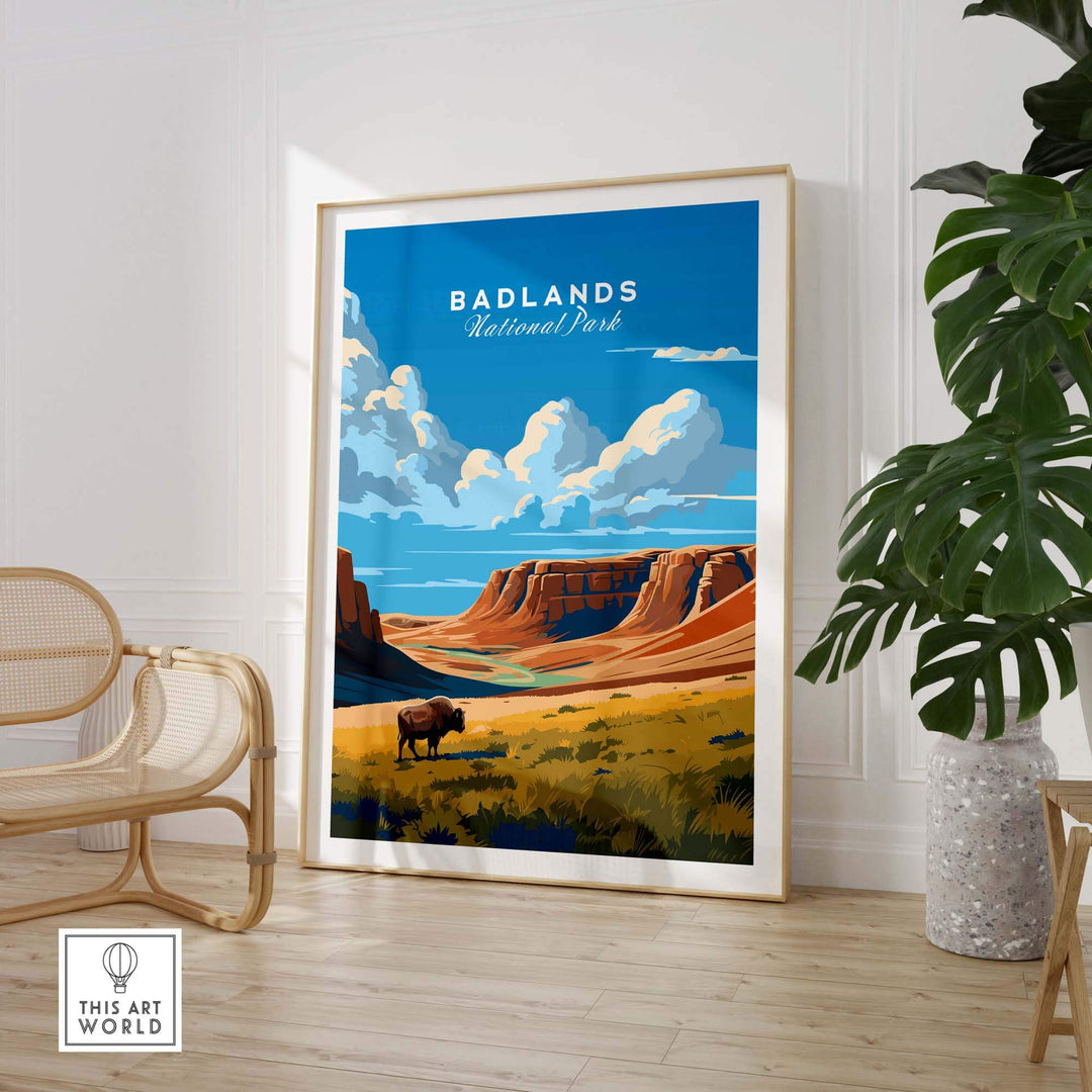 Badlands Poster National Park Print