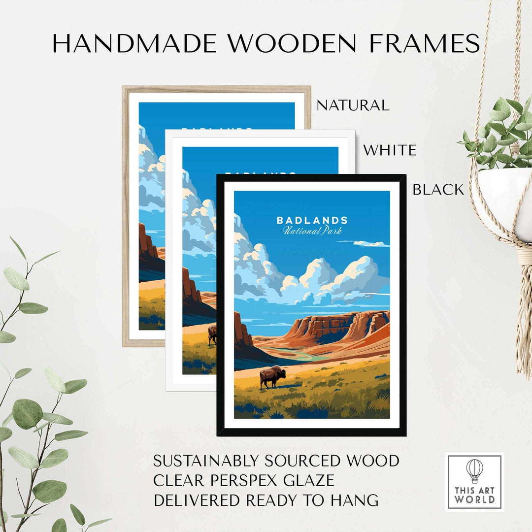 Badlands Poster National Park Print