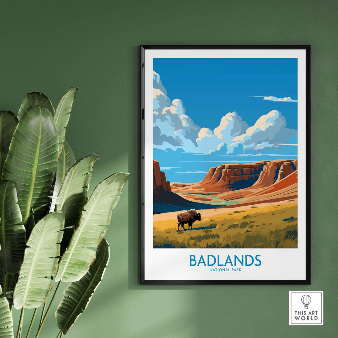 Badlands Print National Park Poster