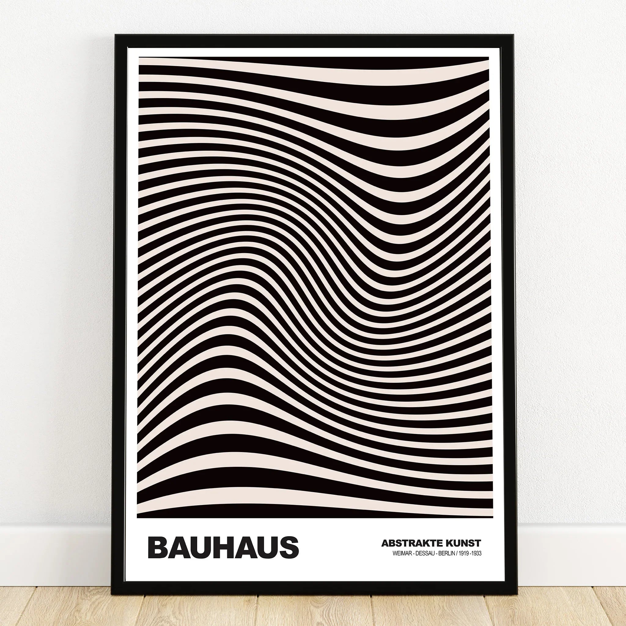 Bauhaus Exhibition Prints - Optical Wave Art Print – This Art World