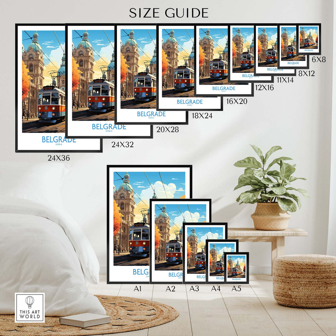 Belgrade Travel Poster