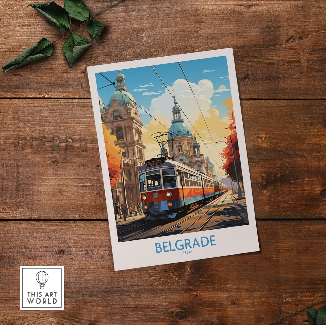 Belgrade Travel Poster