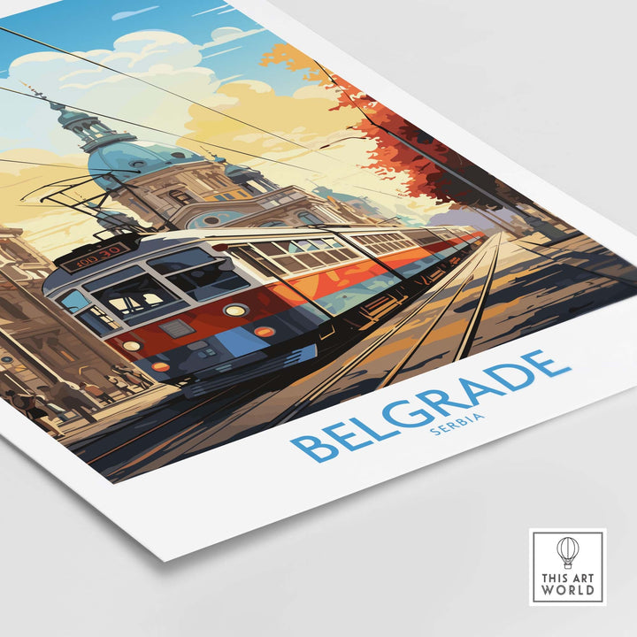 Belgrade Travel Poster