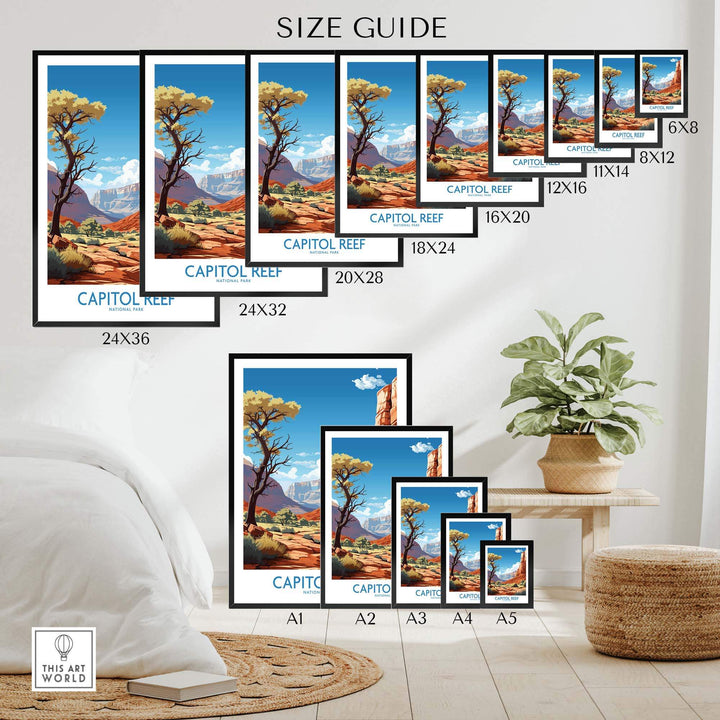Capitol Reef Print National Park