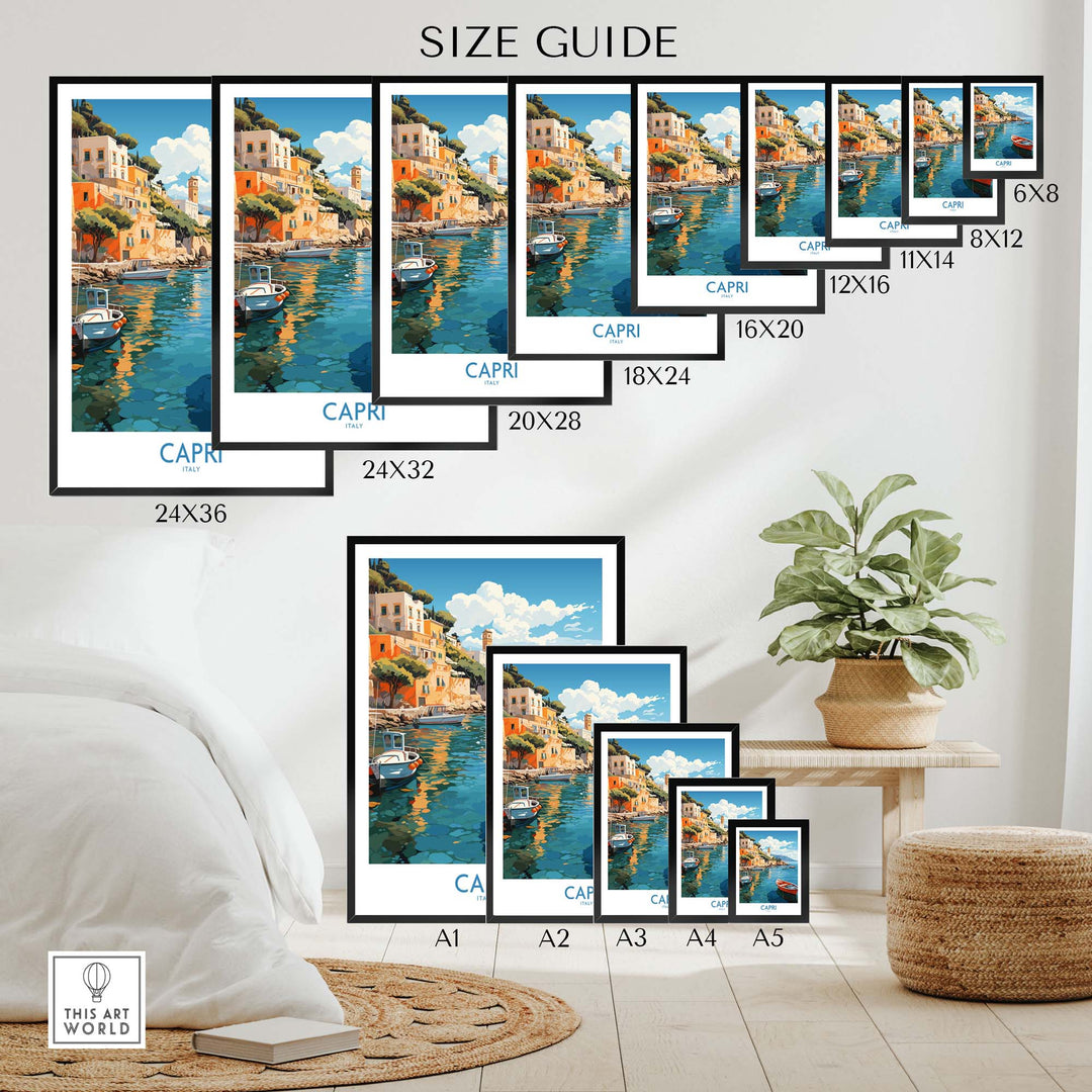 Capri Italy Wall Art Modern