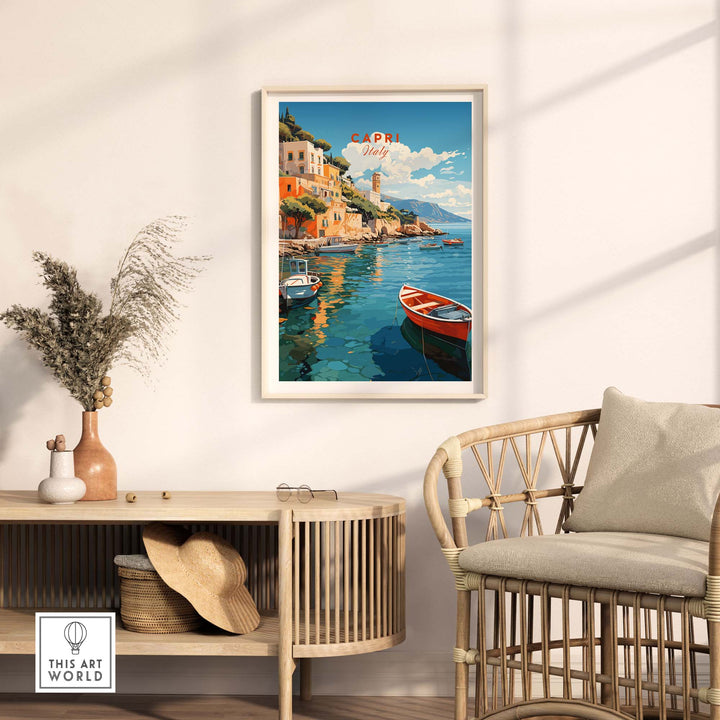 Capri Italy Wall Art Poster