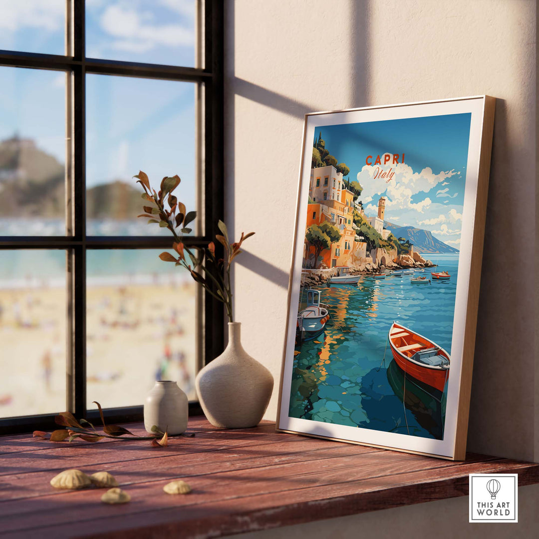 Capri Italy Wall Art Poster