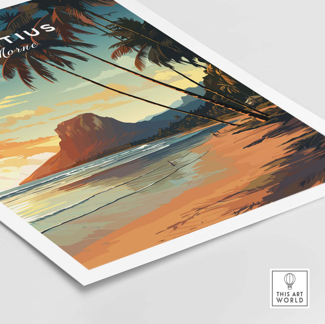 Mauritius Le Morne Poster