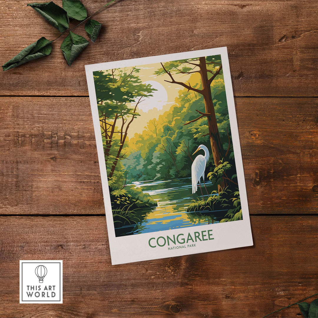 Congaree Print National Park Poster