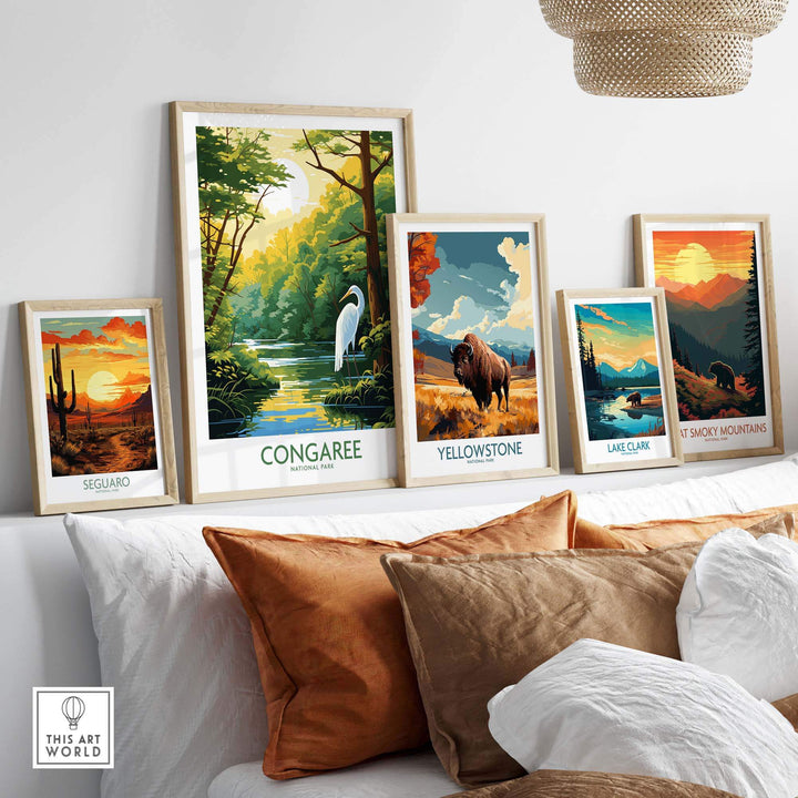 Congaree Print National Park Poster