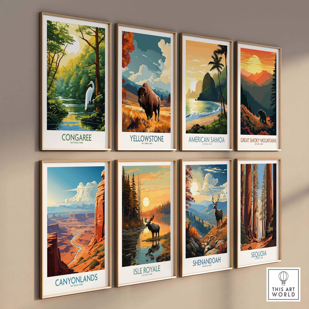 Congaree Print National Park Poster