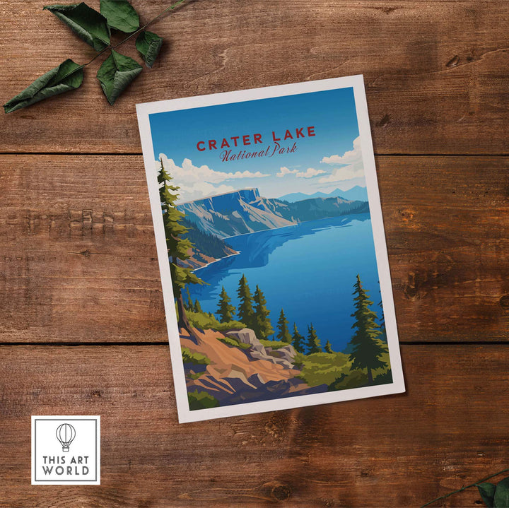 Crater Lake Print National Park