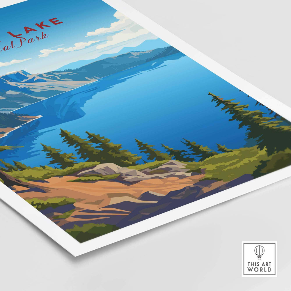 Crater Lake Print National Park