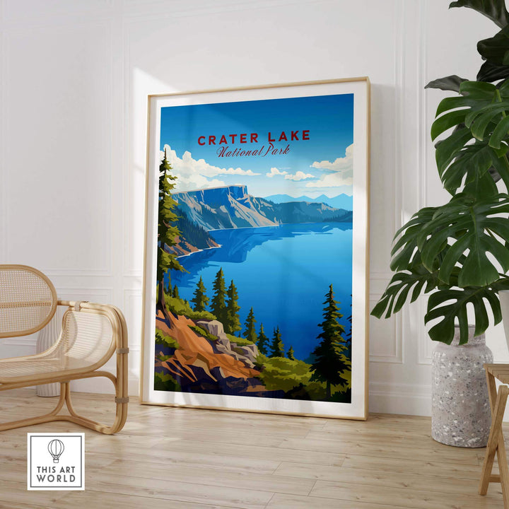 Crater Lake Print National Park