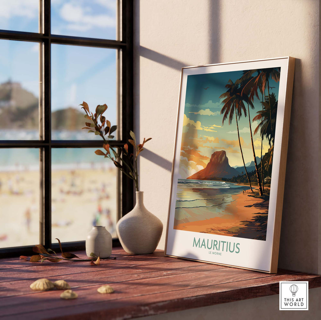Mauritius Le Morne Print