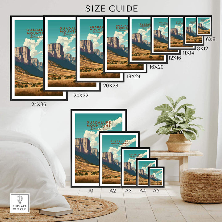 Guadalupe Mountains Poster National Park