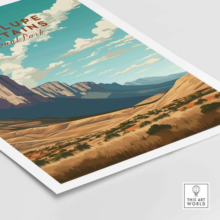 Guadalupe Mountains Poster National Park
