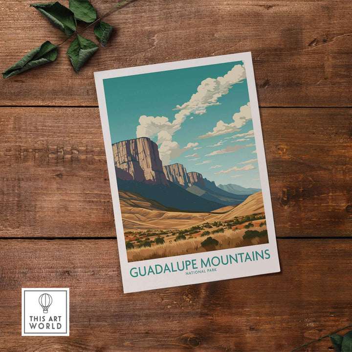 Guadalupe Mountains Print National Park
