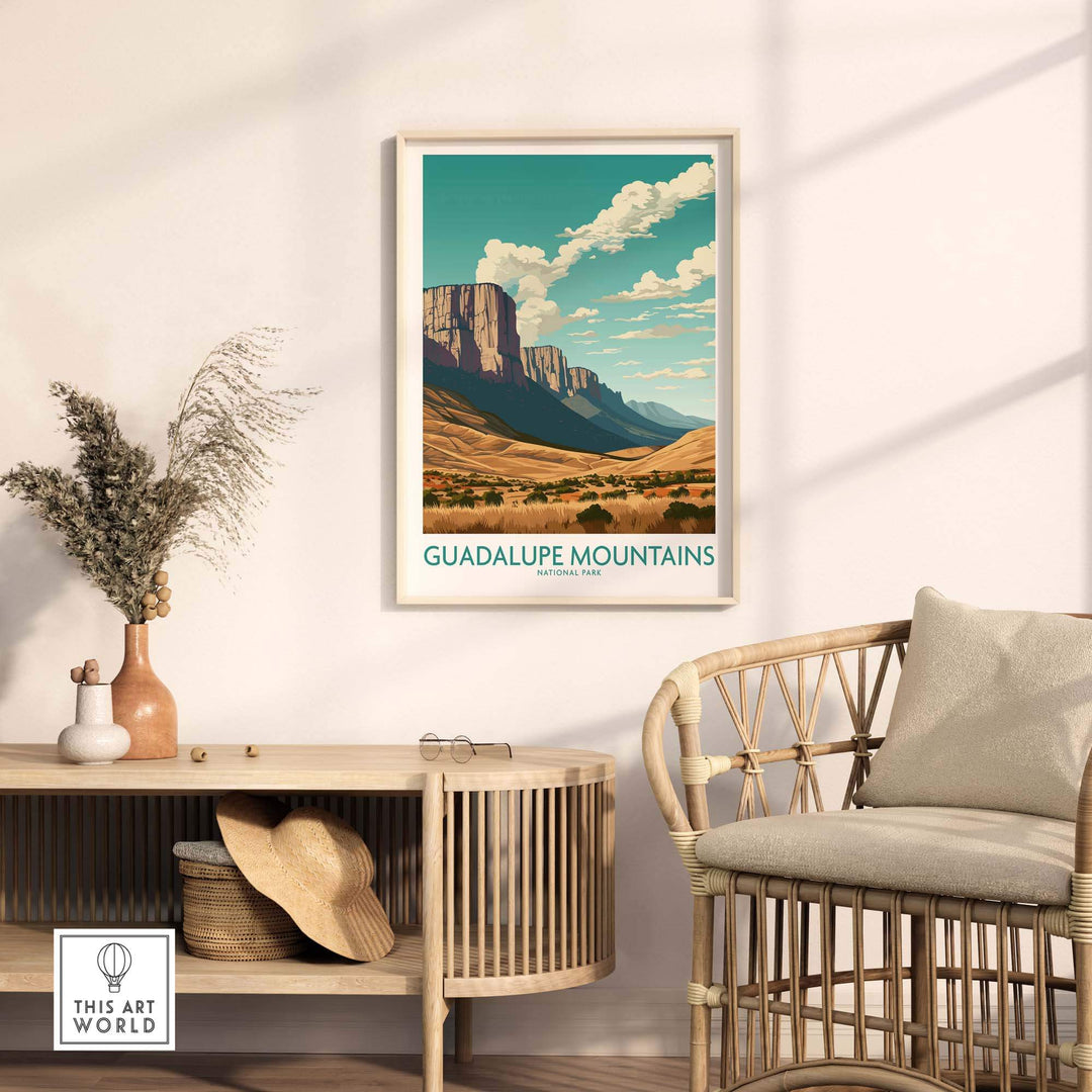 Guadalupe Mountains Print National Park
