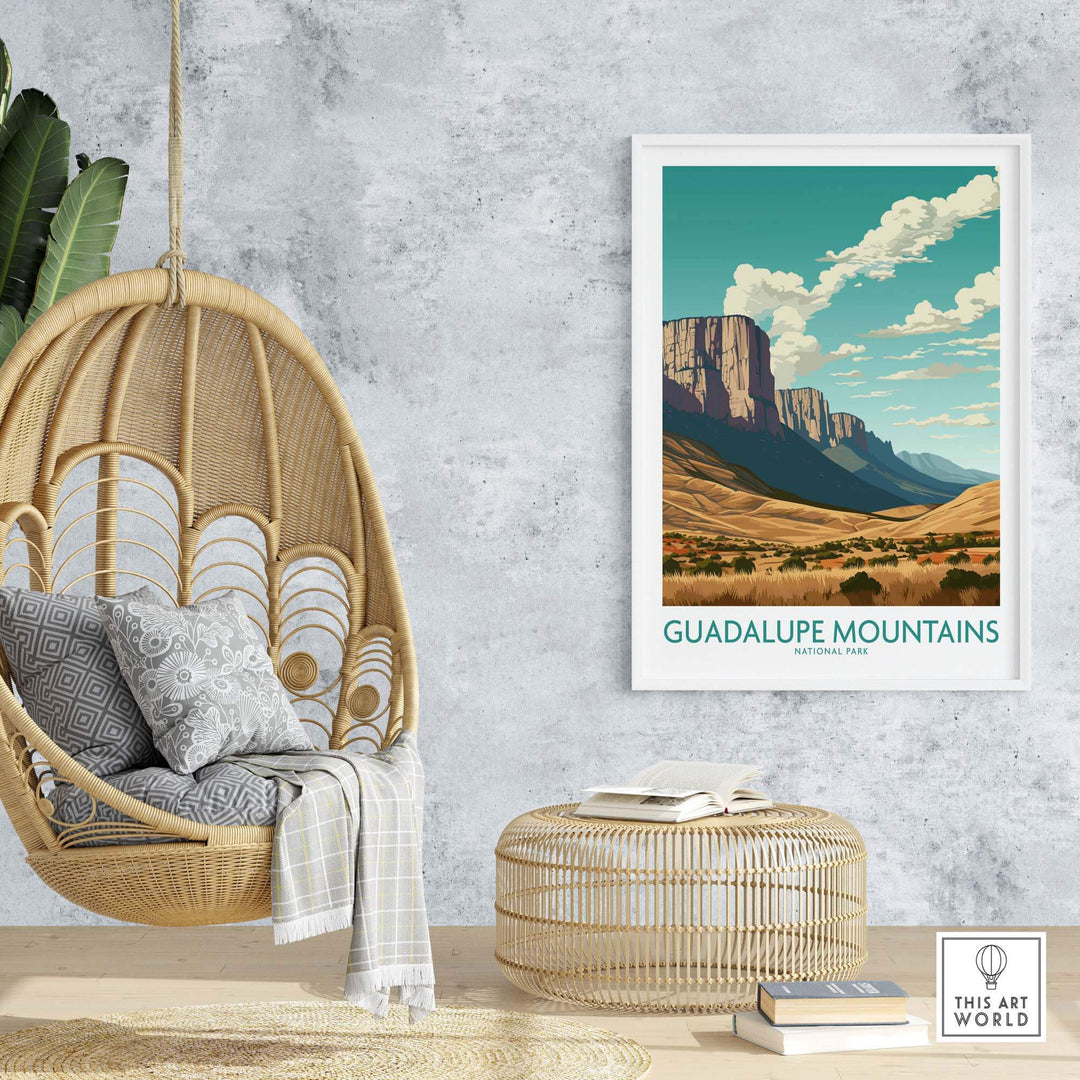 Guadalupe Mountains Print National Park