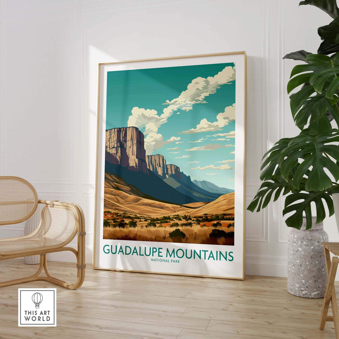 Guadalupe Mountains Print National Park