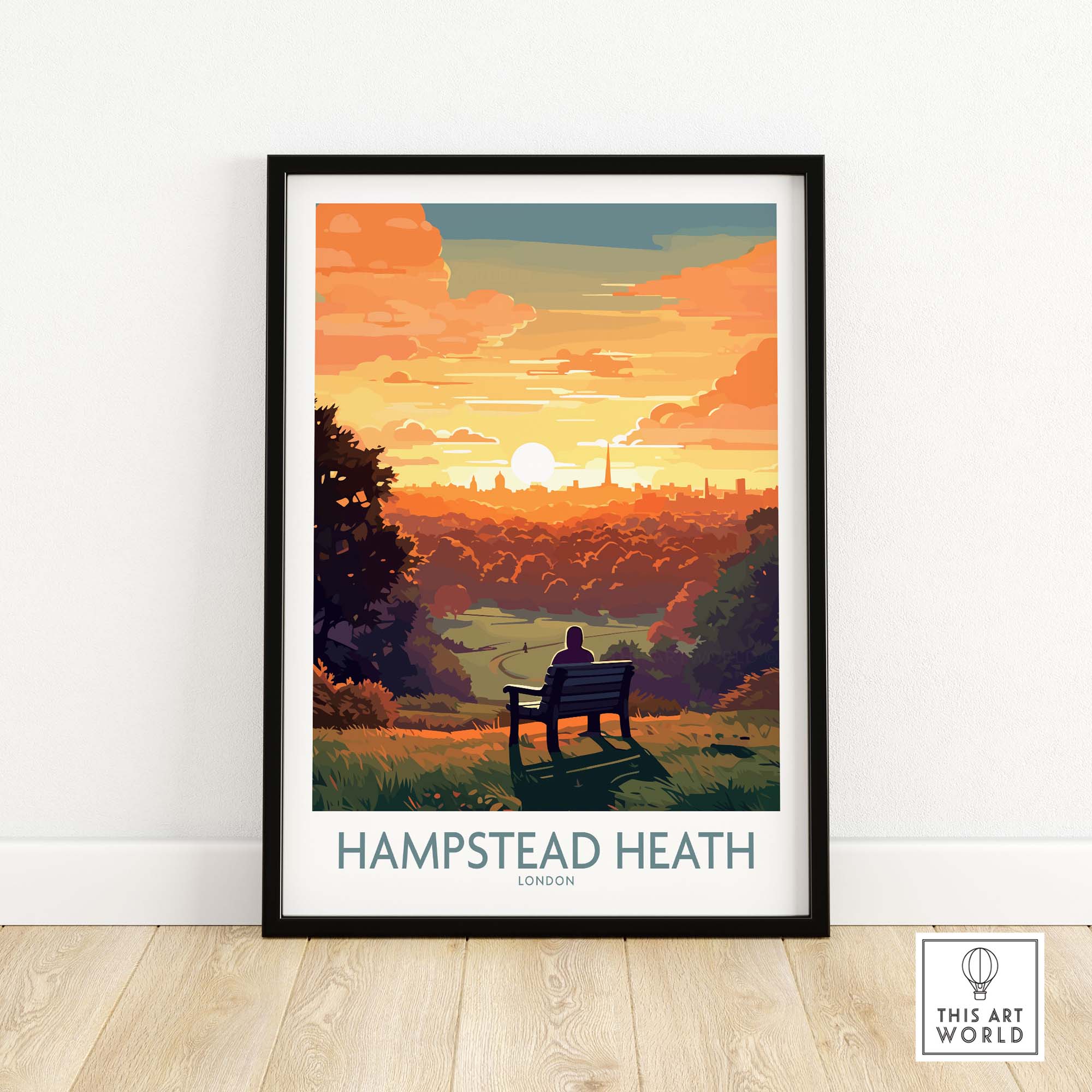Hampstead Heath Poster London - Art Print – This Art World