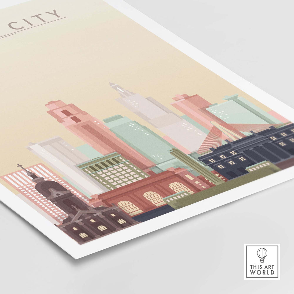 Kansas City Skyline Print | Wall Art Poster