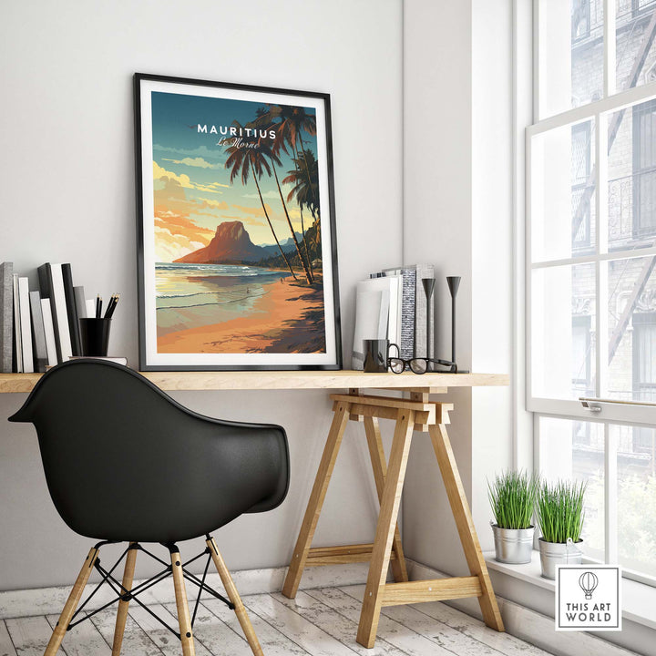 Mauritius Le Morne Poster