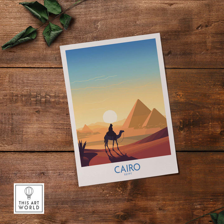Pyramids Art Print Cairo