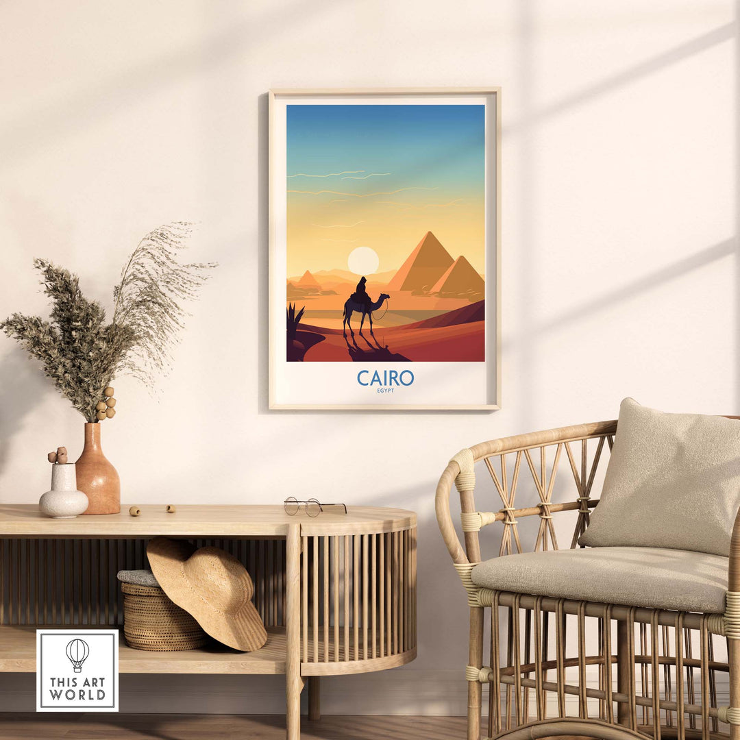 Pyramids Art Print Cairo
