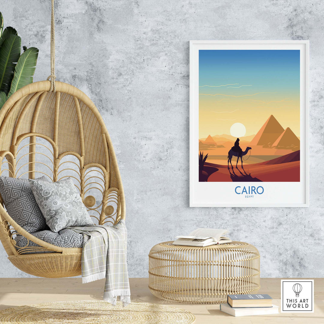 Pyramids Art Print Cairo