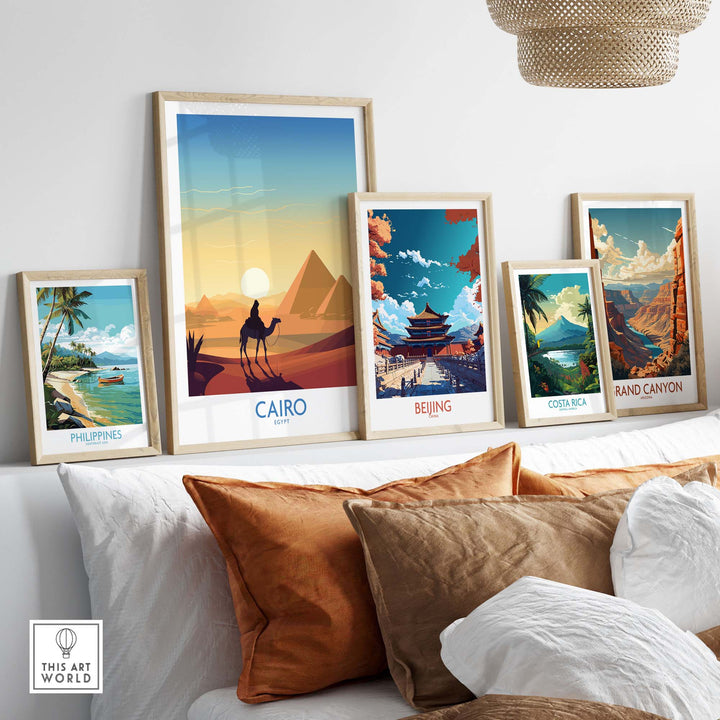 Pyramids Art Print Cairo