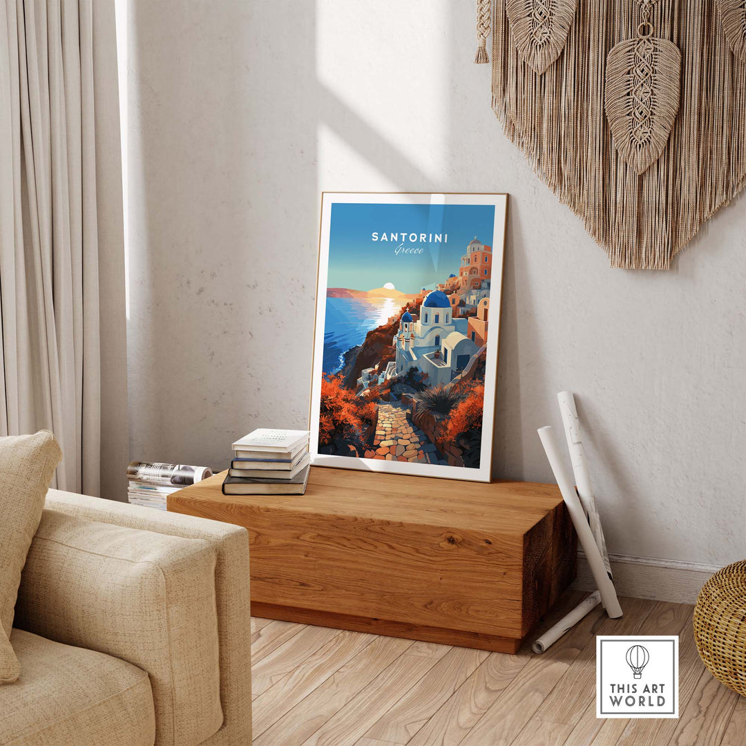 Santorini Print