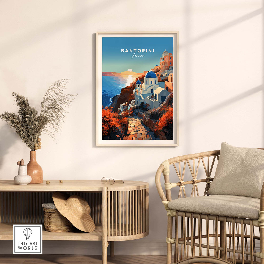 Santorini Print