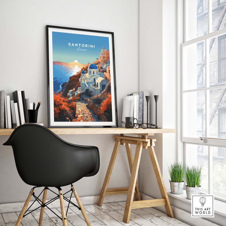 Santorini Print