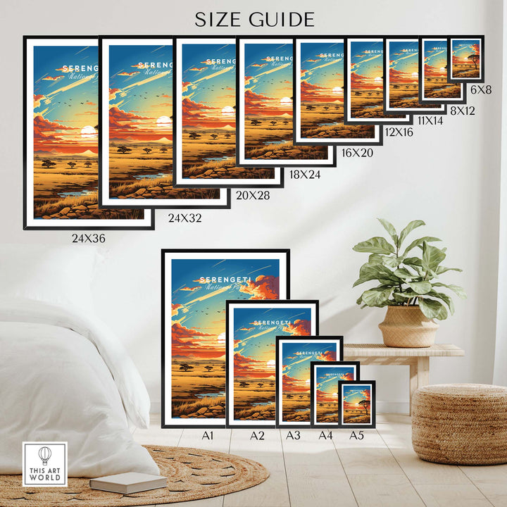 Serengeti Travel Poster