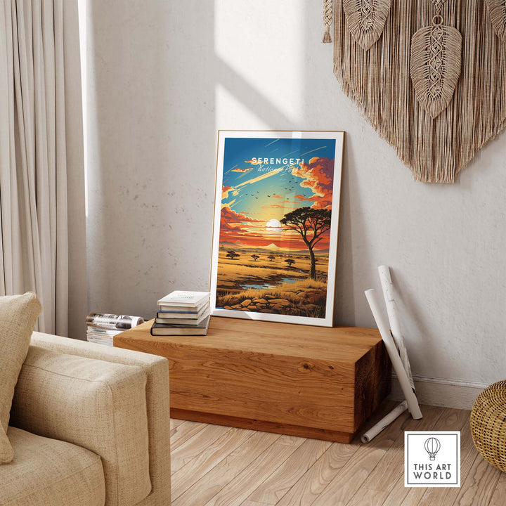 Serengeti Travel Poster