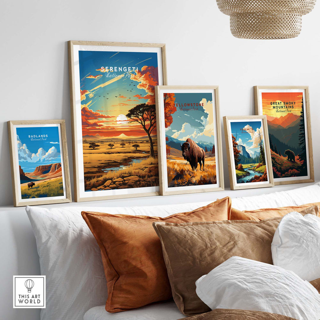 Serengeti Travel Poster