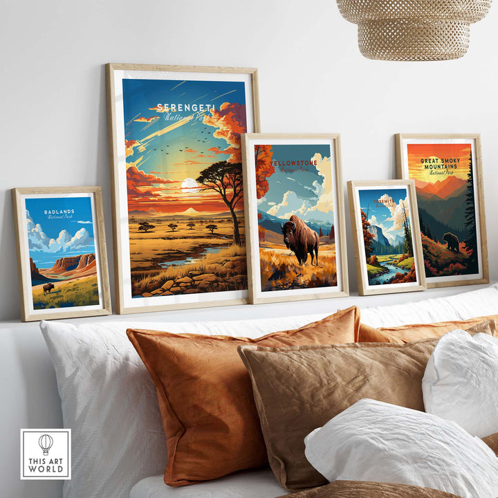 Serengeti Travel Poster