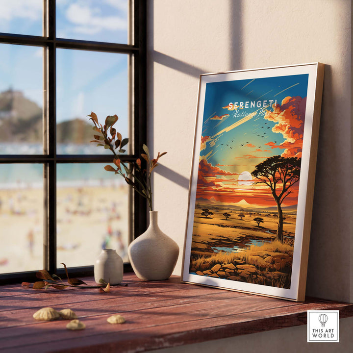 Serengeti Travel Poster