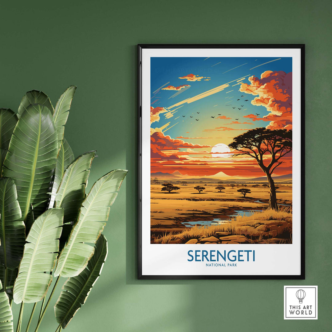 Serengeti Travel Print