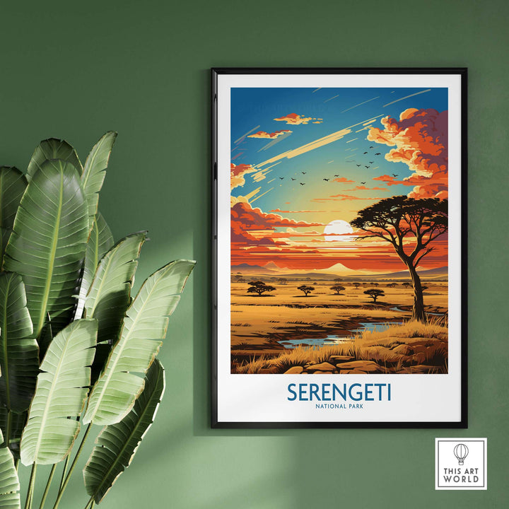 Serengeti Travel Print