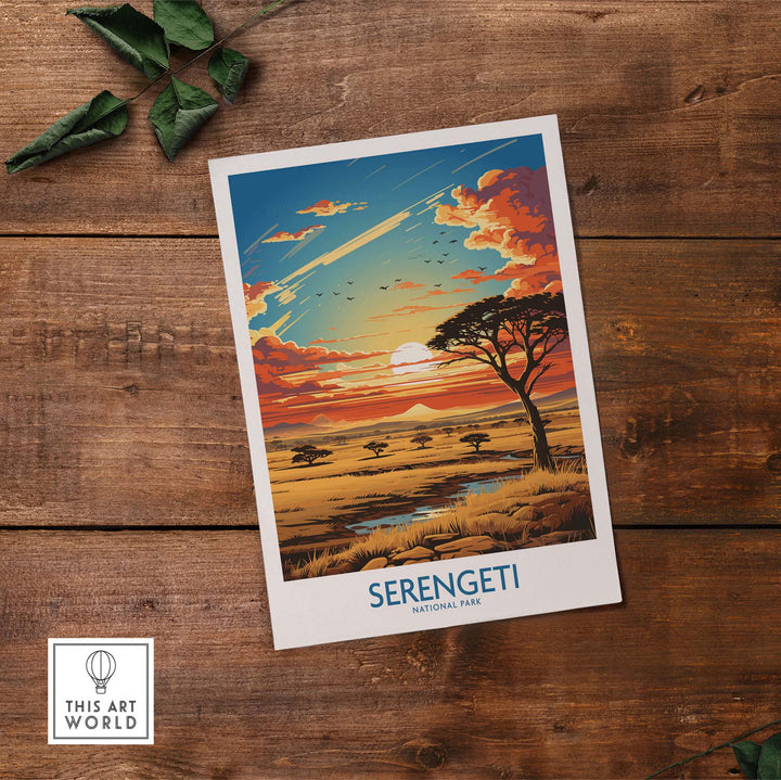 Serengeti Travel Print