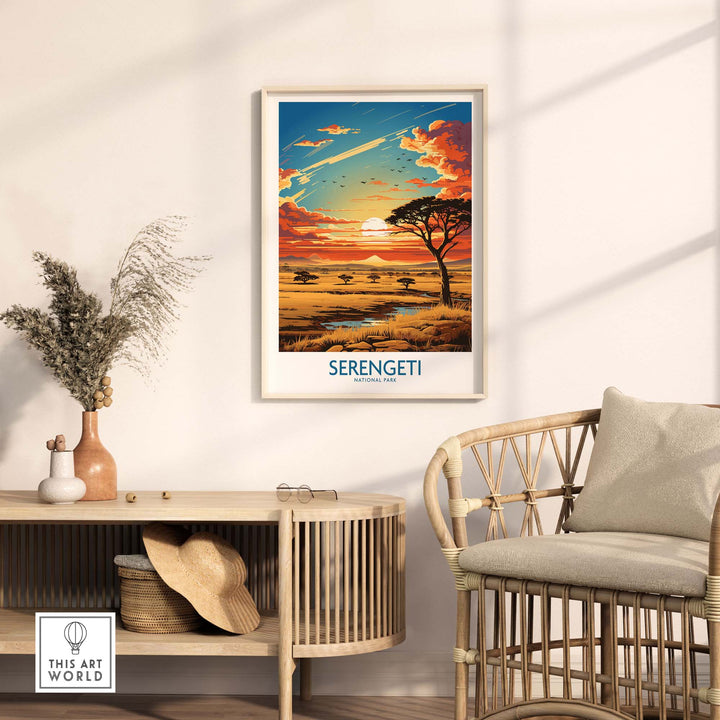 Serengeti Travel Print