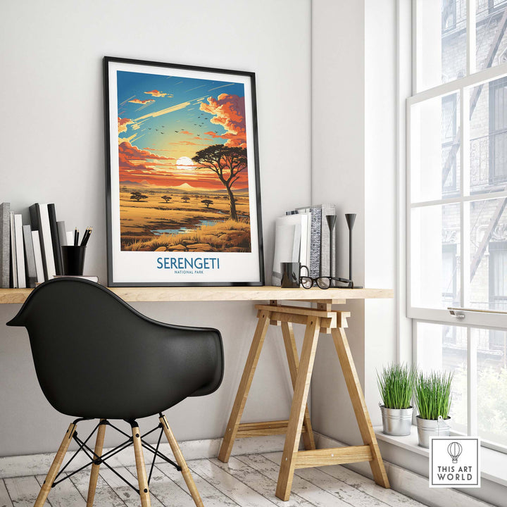 Serengeti Travel Print