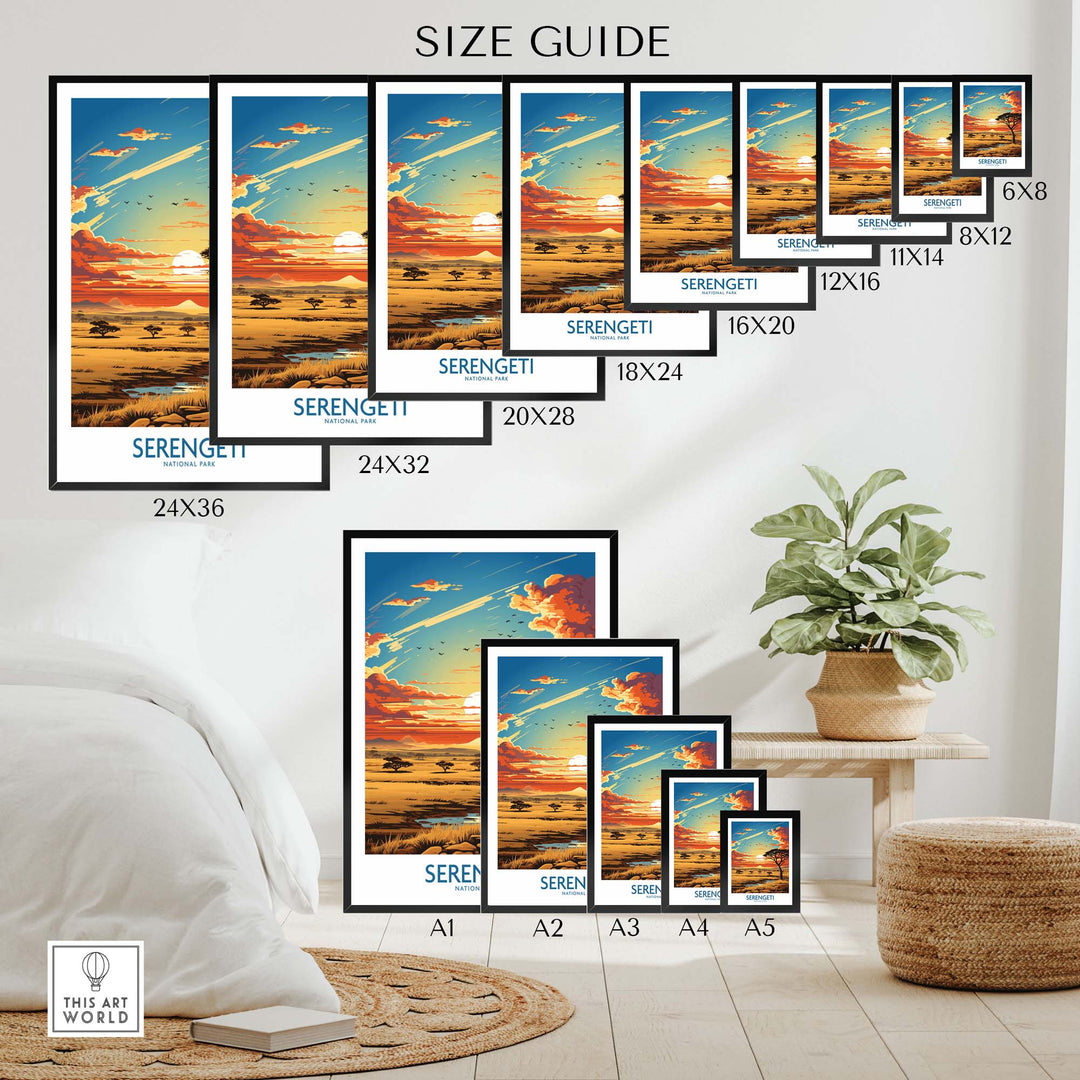 Serengeti Travel Print