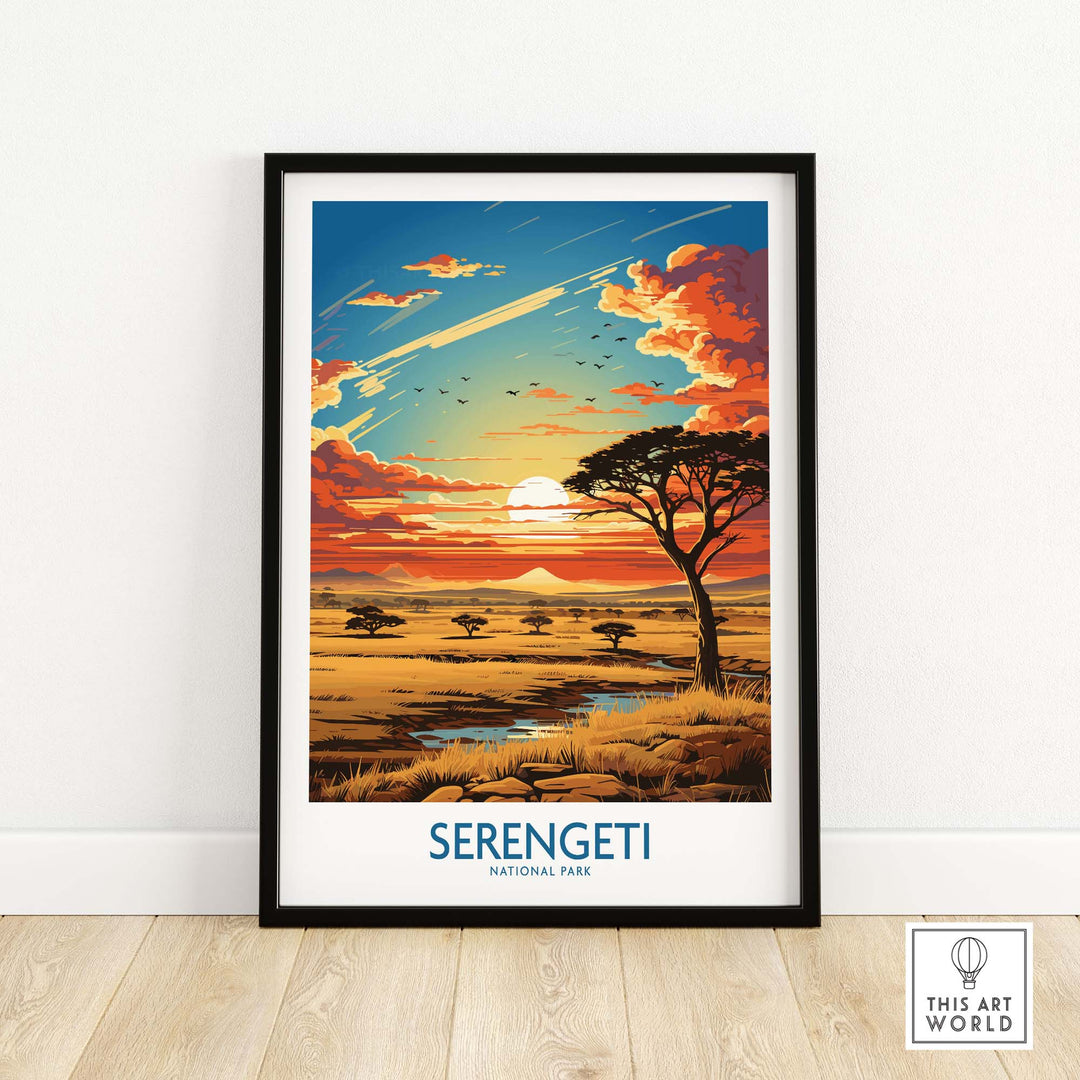 Serengeti Travel Print